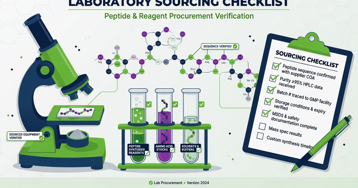 peptide company research labs — Choosing a Research Peptide Supplier: Lab Sourcing Checklist